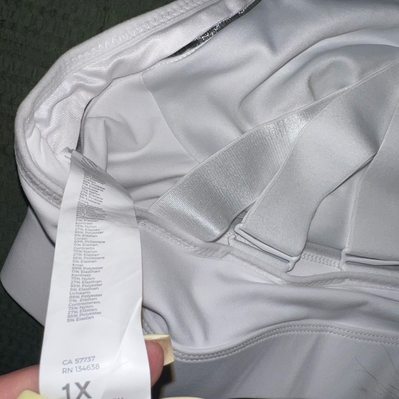 Fabletics White Racerback Sports Bra Intimates - Picture 3 of 3